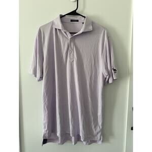 Turtleson Polo Lavender Men’s Short Sleeve Collared Golf Shirt Size M Fox Logo